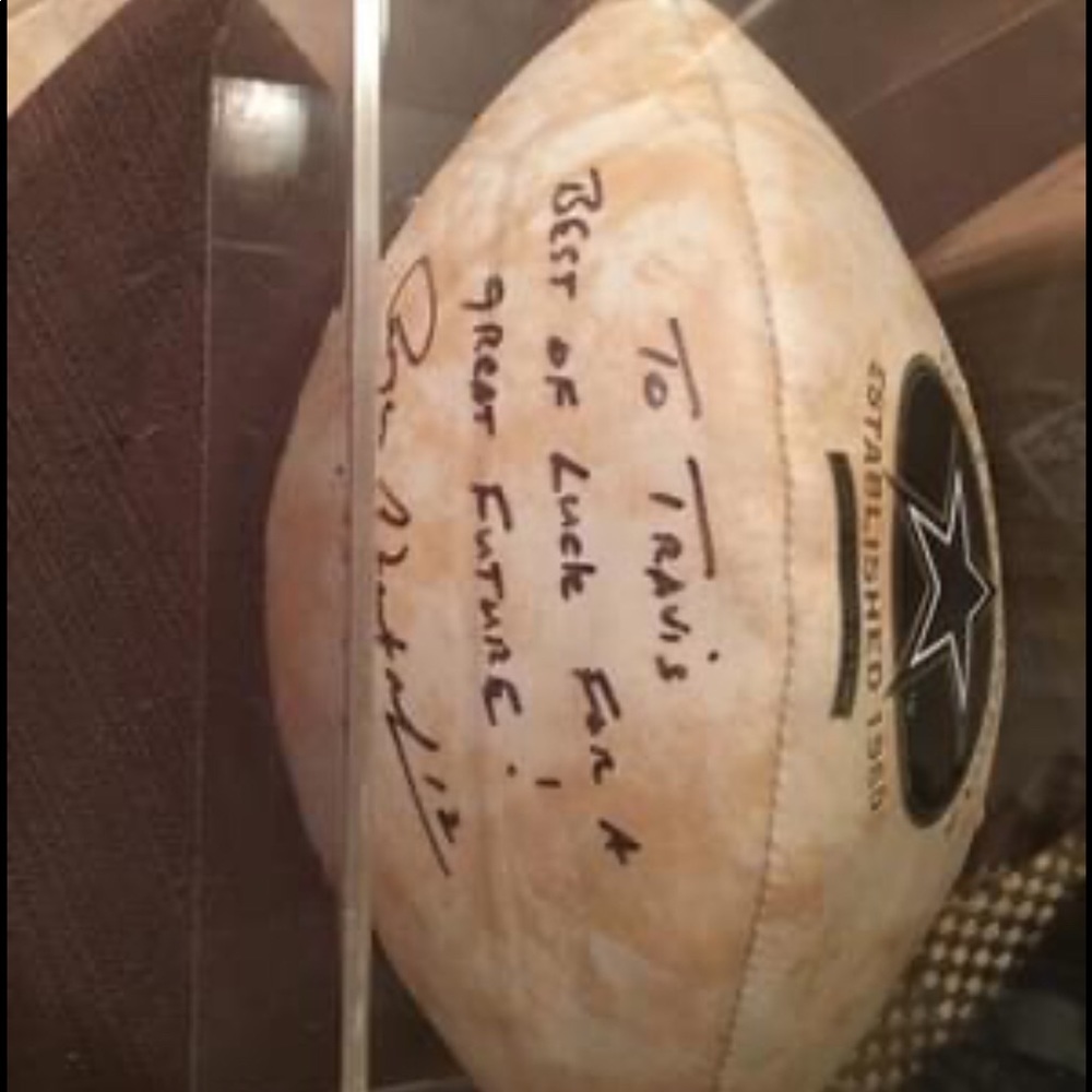 Dallas Cowboys Roger Staubach Autographed Football